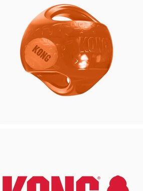 Kong Kids Orange Grip Ball with Handle